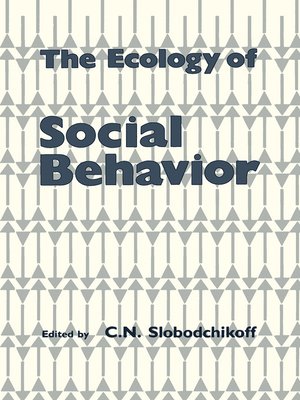 cover image of The Ecology of Social Behavior